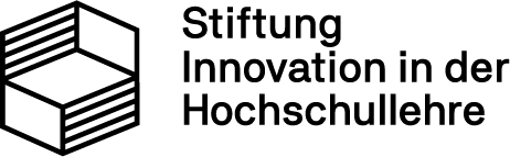 Das Logo zeigt die Stiftung Innovation in der Hochschullehre.
Beschreibung:
Ein Stiftungsemblem links sowie die Schrift "Stiftung Innovation in der Hochschullehre" daneben. Grundlage der Taqzelung.