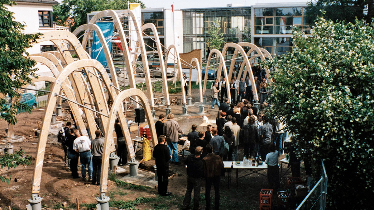 1999 Richtfest Expowurm