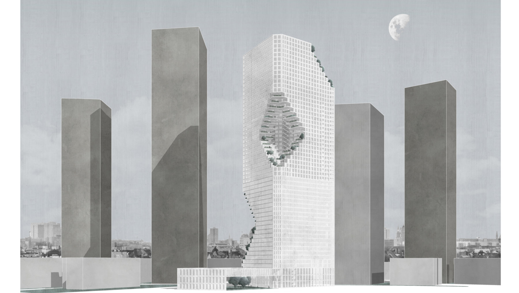 eVolo Skyscraper Competition Frankfurt/M. - Semesterarbeit von Zhao Huang