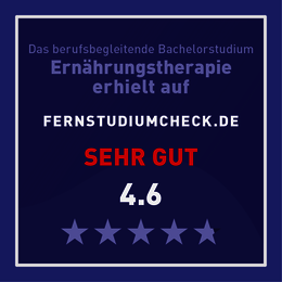 Fernstudiumcheck mit einer Bewertung von 4,2 Sternen