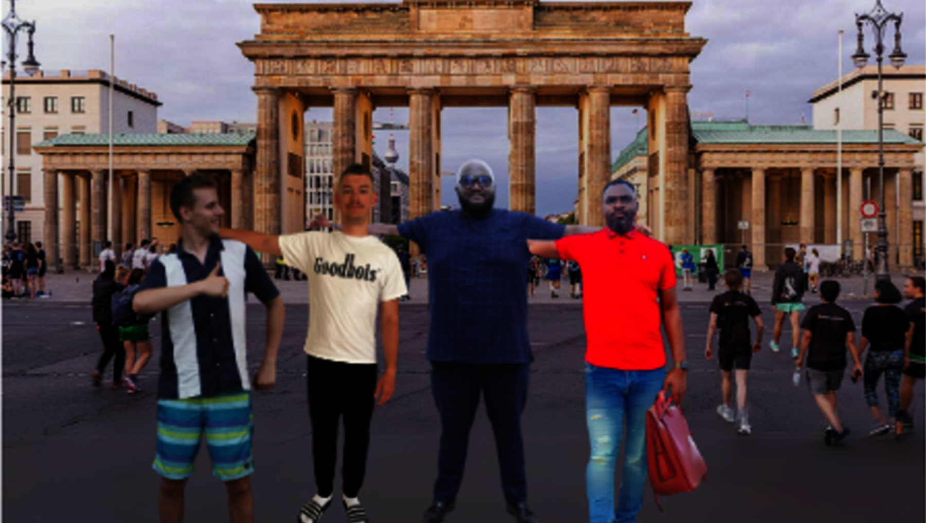 Studierende virtuell vor dem Berliner Tor
