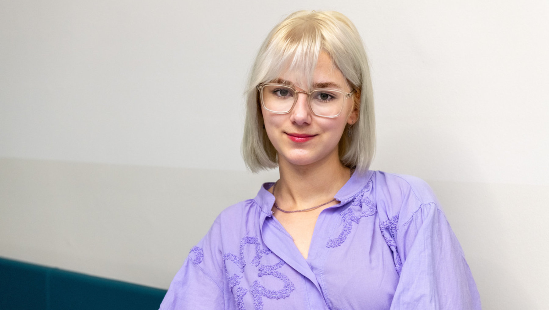 Eine Studentin aus der Ukraine