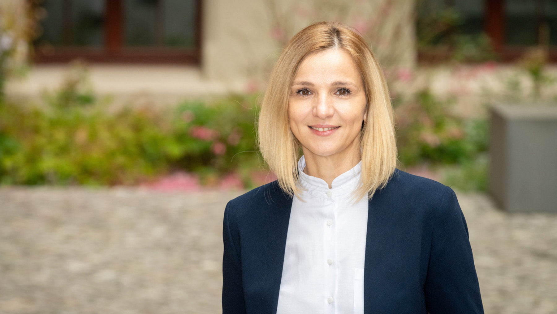 Die Leiterin des Landesstudienkollegs Oksana Vasylenko