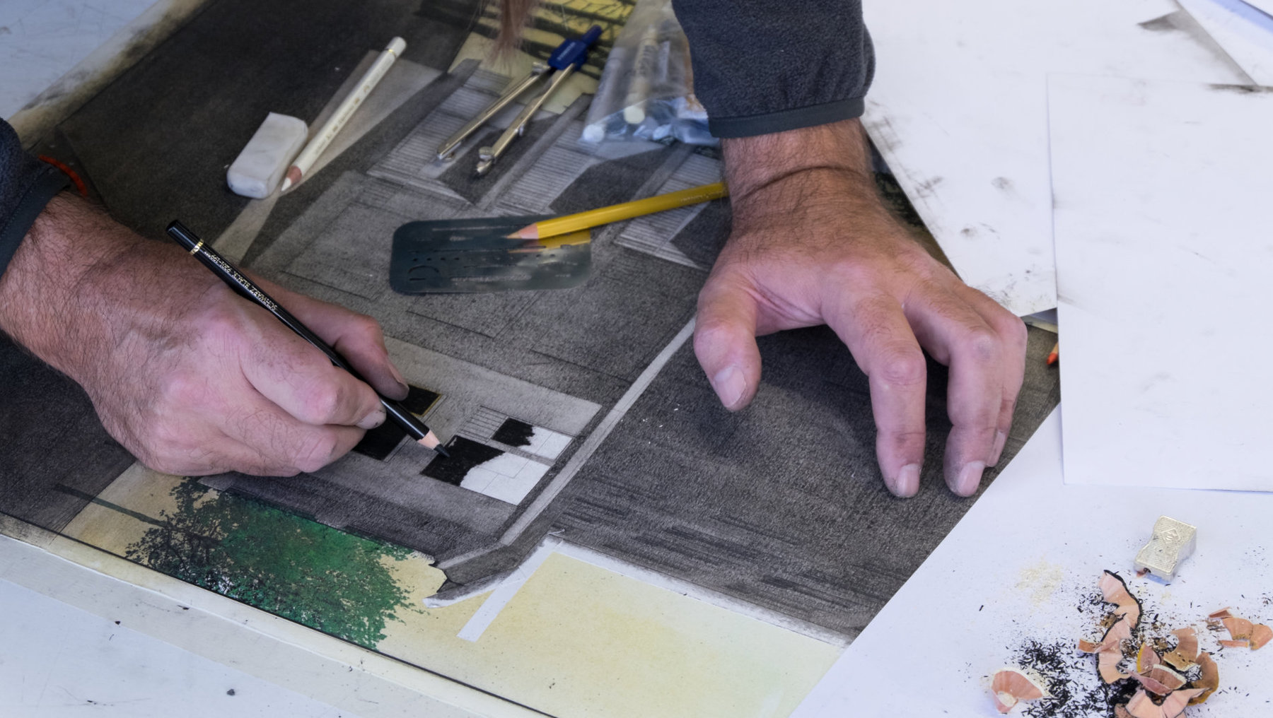 Workshop Colorierung mit Ölkreiden