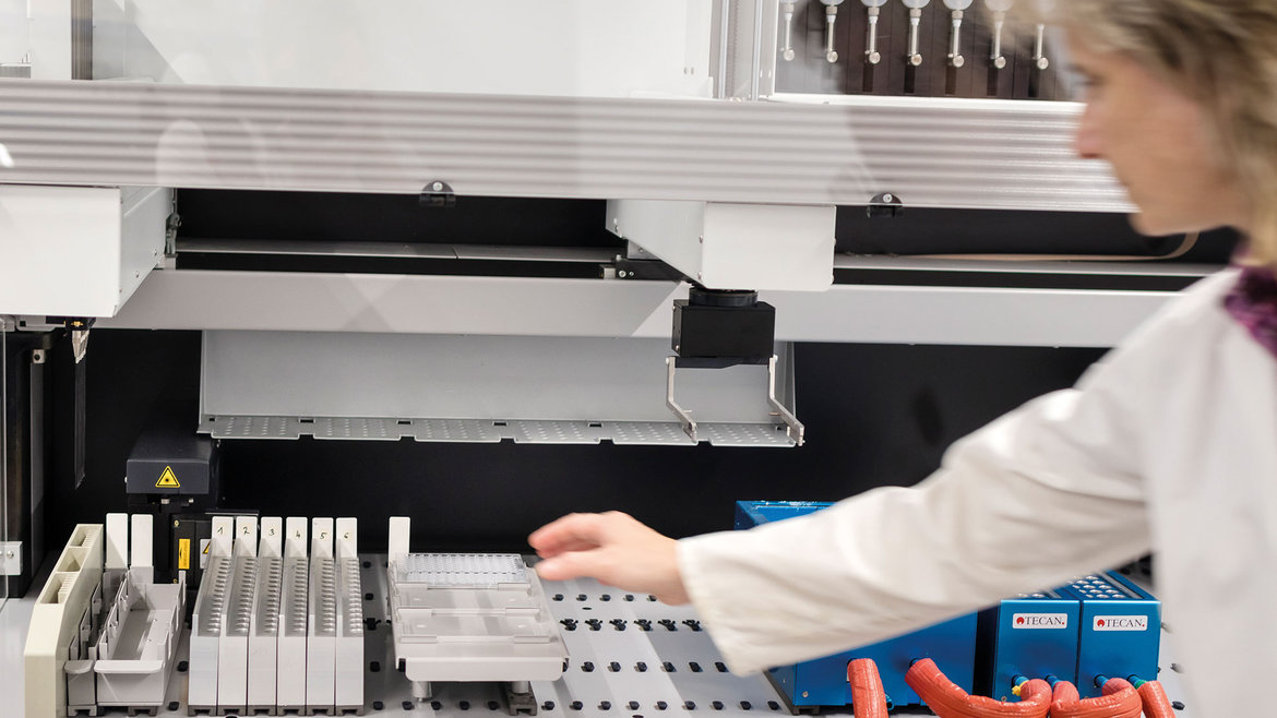 Im Labor der Algenbiotechnologie.