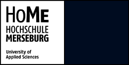 Der Logo zeigt die Hochschule Merseburg, auch „HoMe" genannt.
Die Abkürzung steht für „Hochschule Merseburg, University of Applied Sciences“.
