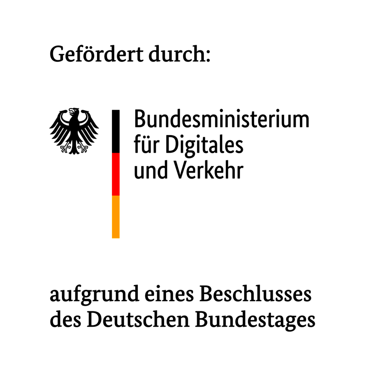 Logo Gefördert durch Bundesminiterium für Digitales und Verkehr