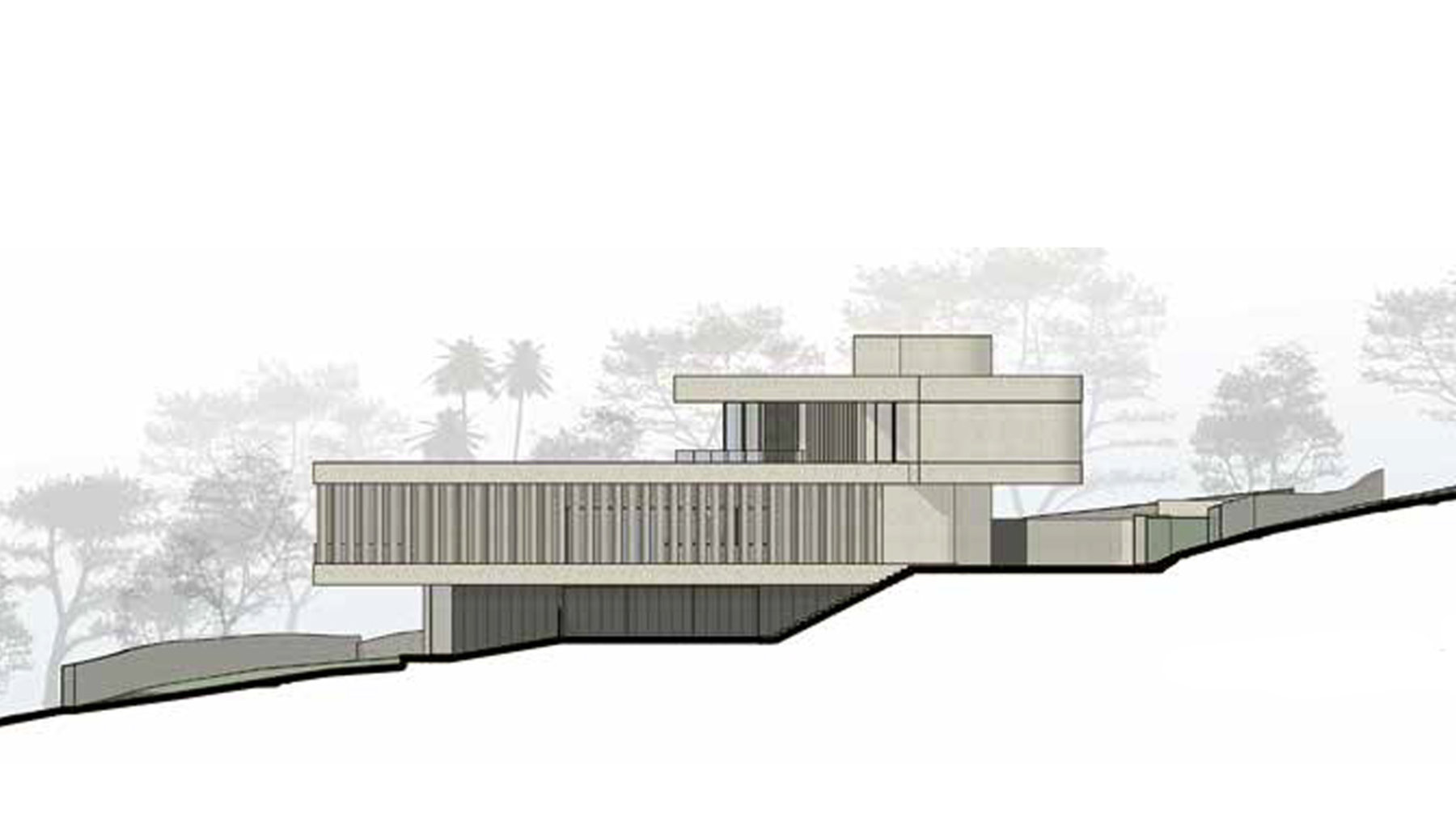 Mehmet Caferoglu "V-Shaped Villa - With Extensive City Views"