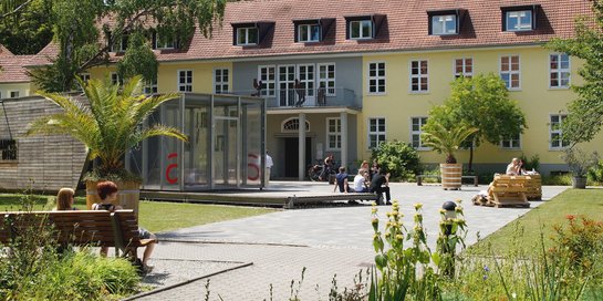 Blick auf die Neue Mitte Campus Bernburg 