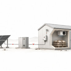 Solarenergie versorgt ein Kühllager, dessen Sensoren die Kühlung an verfügbare Energie anpassen.