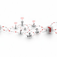 Abstrakte Verbindung von Datentransport, Sensornetzen und Datenanalyse