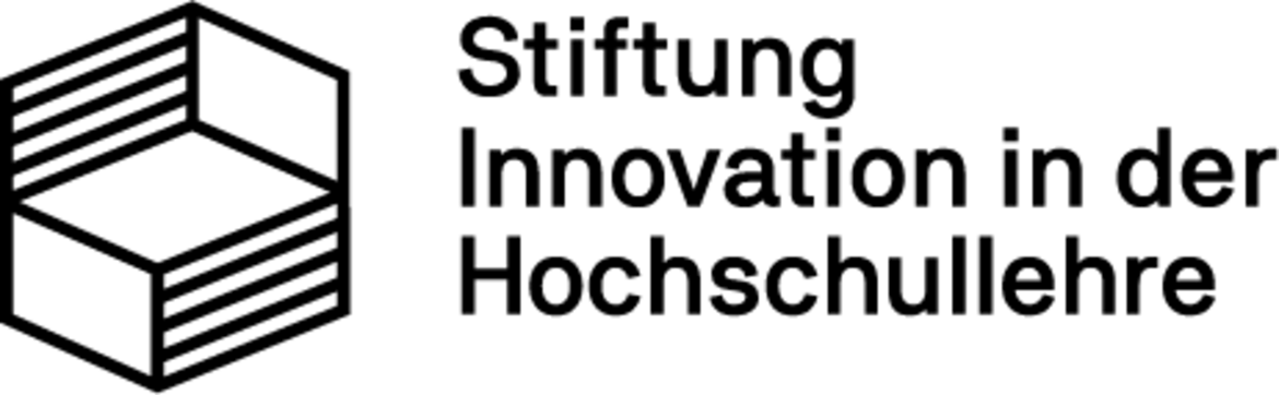 Das Logo zeigt die Stiftung Innovation in der Hochschullehre.
Beschreibung:
Ein Stiftungsemblem links sowie die Schrift "Stiftung Innovation in der Hochschullehre" daneben. Grundlage der Taqzelung.