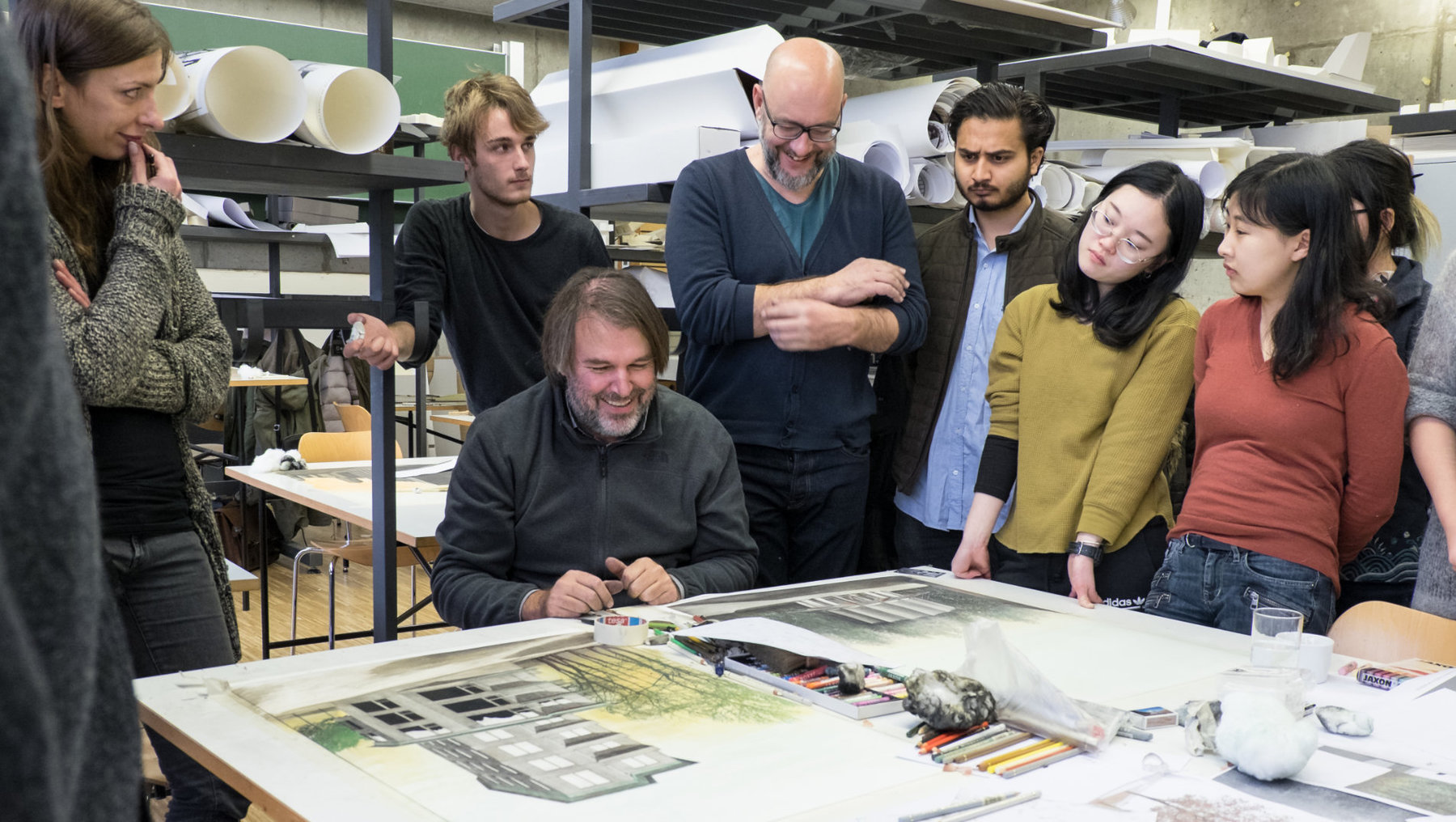 Workshop Colorierung mit Ölkreiden