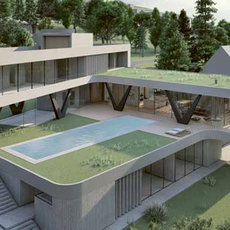 Mehmet Caferoglu "V-Shaped Villa - With Extensive City Views"