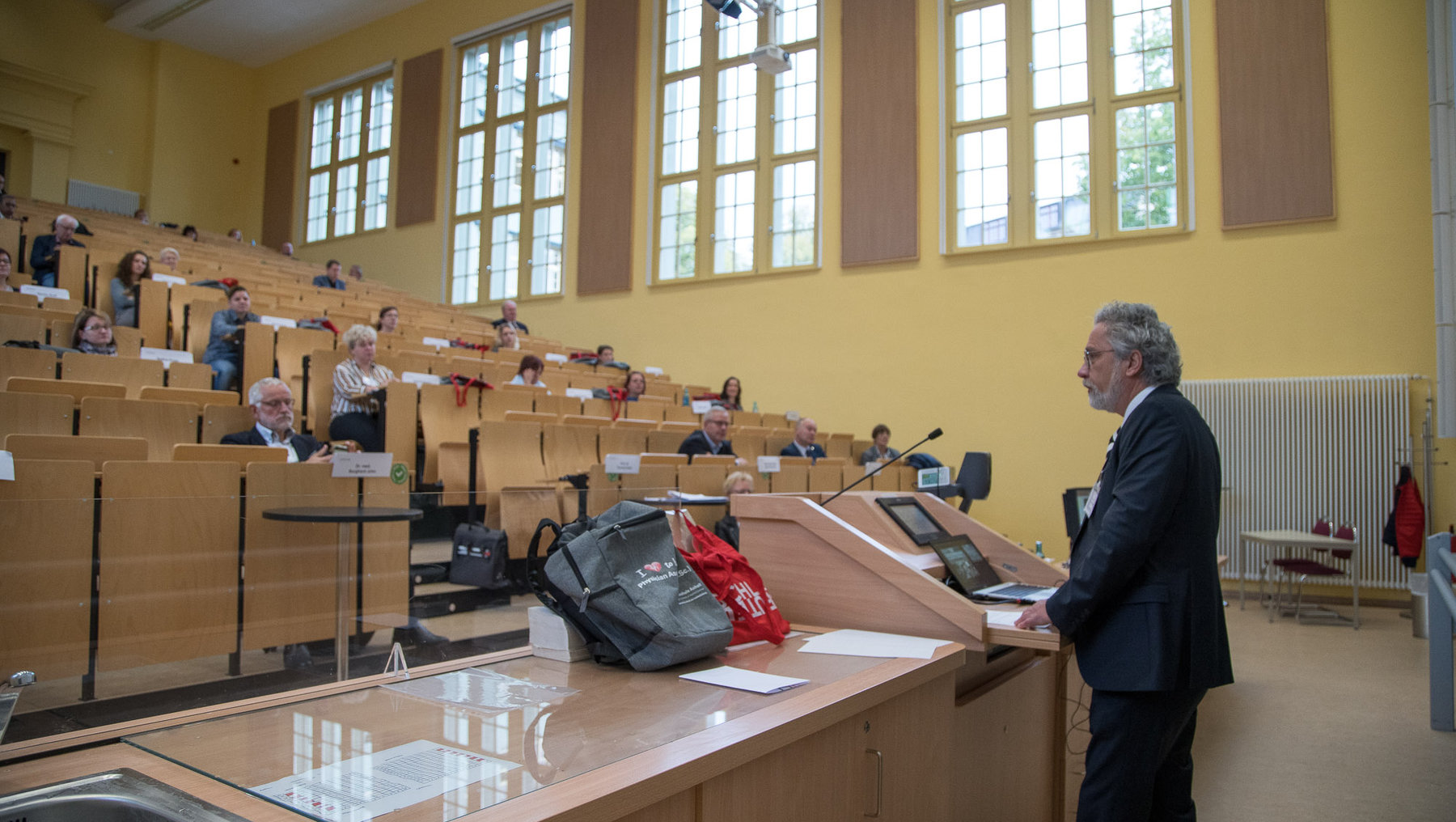 Rede im Hörsaal