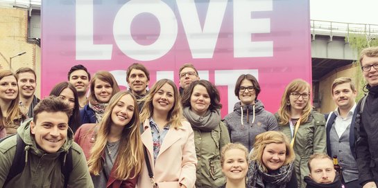 Gruppenbild von Studierenden